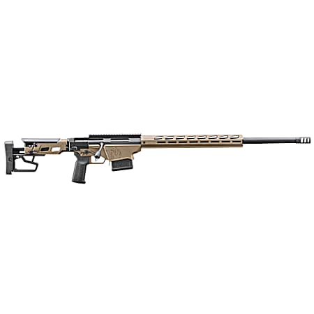 Ruger 18105 Precision  6.5 PRC 10+1 26 Black Threaded Barrel, Smoked Bronze Cerakote Picatinny Rail Stainless Steel Receiver, M-LOK Handguard, Adj Folding Black Stock, Black Magpul K2-XL Grip