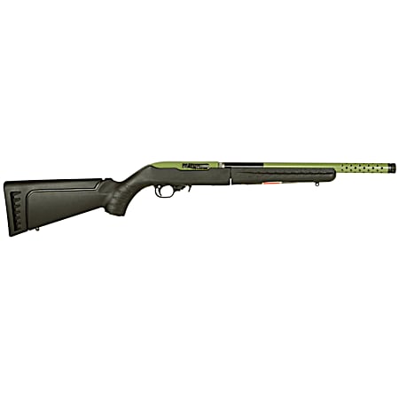 Ruger 21155 10/22 Takedown Lite Sports South Exclusive Full Size 22 LR 10+1 16.12 Green Threaded Barrel, Green Steel Receiver, Black Synthetic Ruger Modular System Stock, Right Hand