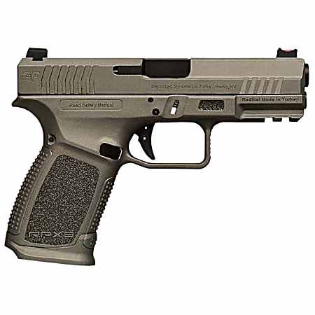 Gforce Arms GFRPX3C9TG Exodus  9mm Luger 15+1 4.02 Black Steel Barrel, Tactical Gray Cerakote Serrated Steel Slide, Tactical Gray Polymer Frame w/Accessory Rail, Textured Grip