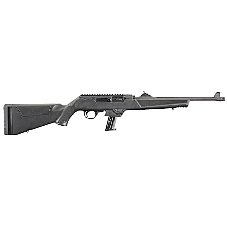 Ruger 19102 PC Carbine  9mm Luger 10+1 16.12 Black Fluted Threaded Barrel, Black Hard Coat Anodized Aluminum Receiver w/Picatinny Rail, Black Synthetic Stock, Right Hand
