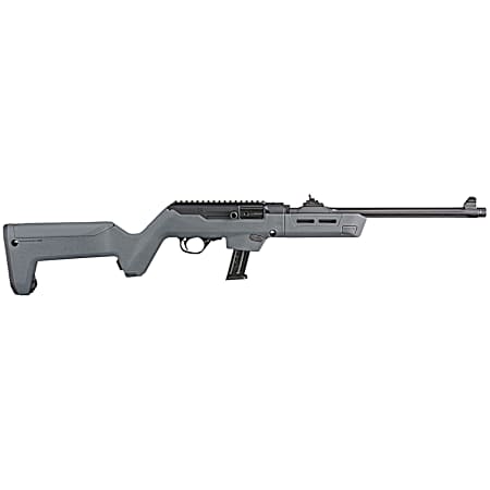 Ruger 19130 PC Carbine  9mm Luger 17+1 16.10 Threaded/Fluted Barrel, Type III Hard Coat Anodized Aluminum Alloy Receiver, Stealth Gray Magpul PC Backpacker Stock, Optics Ready