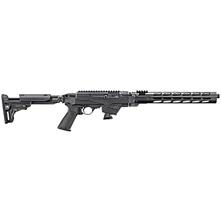 Ruger 19141 PC Carbine *State Compliant 9mm Luger 10+1 16.12 Threaded/Fluted Barrel, Black, Reversible Folding Stock, M-LOK Handguard, Optics Mount