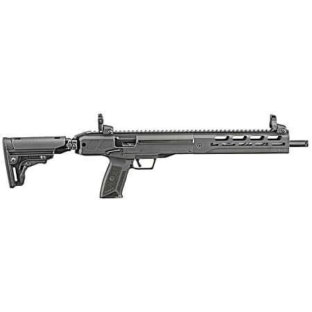 Ruger 19302 LC Carbine  5.7x28mm 10+1 16.25 Nitride Fluted Barrel, Black Hard Coat Anodized Finish, M-LOK Handguard, OEM Flip Up Sights, Synthetic Folding Adjustable Stock, Black Polymer Grip