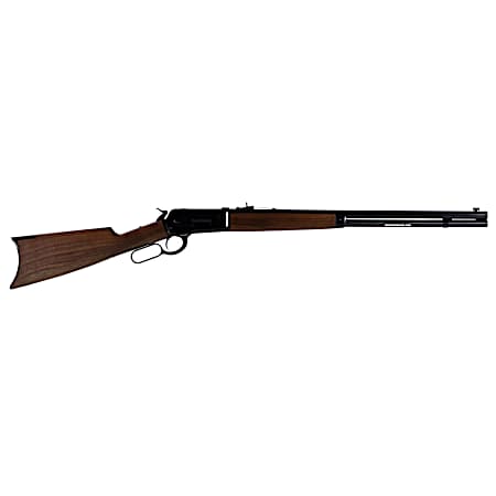 Winchester Repeating Arms 534175171 Model 1886 Short Rifle 45-90 Win 8+1 24 Brushed Polish Blued Sporter Barrel, Drilled & Tapped Steel Receiver, Grade I Satin Walnut Straight Grip Stock