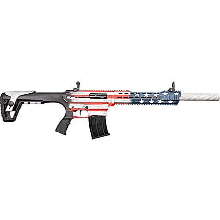 Gforce Arms GF2512USA GF25 USA 12 Gauge Semi-Auto 3 5+1 20 Flat Dark Earth Cerakote Threaded Barrel, USA Receiver, Black Adjustable Synthetic Stock w/Black Rubber Grip