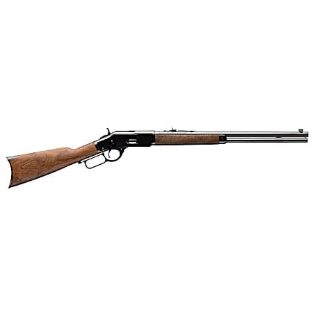 Winchester Guns 534200137 Model 1873 Short Rifle 38 Special, 357 Mag 10+1 Cap 20 Brushed Polish Blued Rec/Barrel Satin Oiled Walnut Fixed Straight Grip Stock Right Hand (Full Size)
