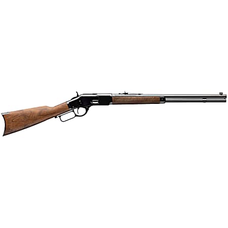 Winchester Repeating Arms 534200140 Model 1873 Short Rifle 44-40 Win 10+1 20 Blued Round Barrel, Rifle-Style Forearm & Cap, Walnut Straight Grip Stock w/Crescent Buttplate, Steel Loading Gate