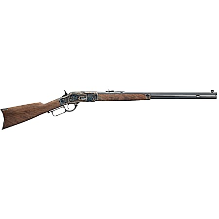 Winchester Guns 534217137 Model 1873 Sporter 38 Special, 357 Mag 14+1 Cap 24 Octagon Barrel Color Case Hardened Rec Satin Oiled Walnut Fixed Straight Grip Stock Right Hand (Full Size)