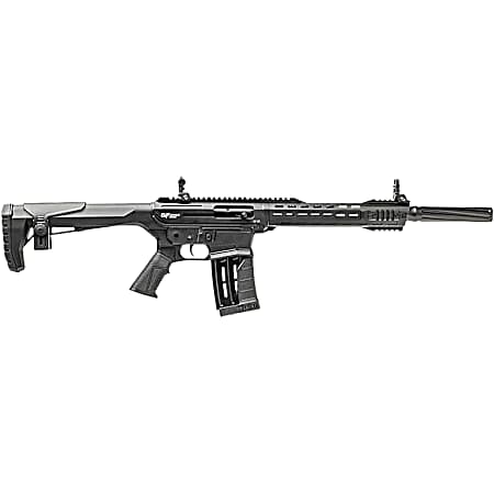 Gforce Arms GF251220 GF25  12 Gauge Semi-Auto 3 5+1 20 Black Cerakote Spiral Threaded Barrel, Black Cerakote Picatinny Rail Aluminum Receiver, Black Adjustable Synthetic Stock  w/Black Rubber Grip