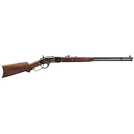 Winchester Guns 534228141 Model 1873 Sporter 45 Colt (LC) 14+1 Cap 24 Octagon Barrel Color Case Hardened Rec Satin Oiled Walnut Fixed Pistol Grip Stock Right Hand (Full Size)
