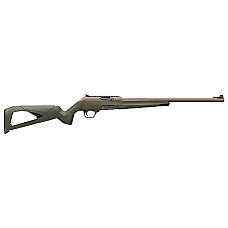 Winchester Repeating Arms 521158102 Wildcat SR 22 LR 10+1 16.50 Flat Dark Earth Button Rifled Barrel, Flat Dark Earth Picatinny Rail Polymer Receiver, Adj Cheek Piece & LOP OD Green Synthetic Stock