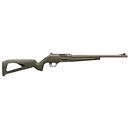 Winchester Repeating Arms 521159102 Wildcat SR 22 LR 10+1 16.50 Flat Dark Earth Threaded Barrel, Flat Dark Earth Picatinny Rail Polymer Receiver, Adj Cheek Piece & LOP OD Green Synthetic Stock
