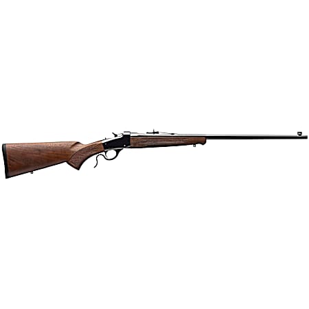 Winchester Guns 524100102 Model 1885 Low Wall Hunter 22 LR 1rd 24 Octagon Barrel Brushed Polish Blued Rec Satin Walnut Fixed Pistol Grip Stock Right Hand (Full Size)