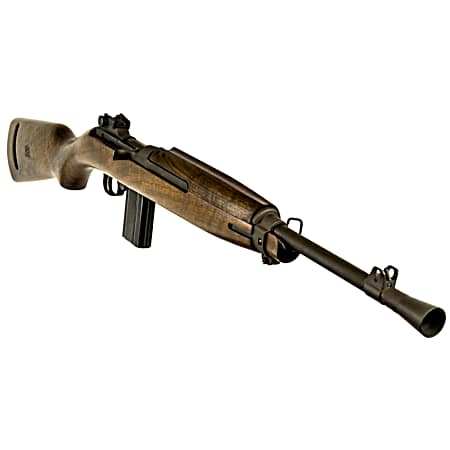 Inland MFG ILM170 M1 Jungle Carbine  30 Carbine 15+1 16.25 Threaded Barrel w/Conical Flash Hider, Black Metal Finish, Round Bolt, Walnut Stock
