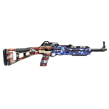 Hi-Point 4595TSFLG 4595TS Carbine 45 ACP 17.50 9+1, American Flag, Skeletonized Stock, Adjustable Sights
