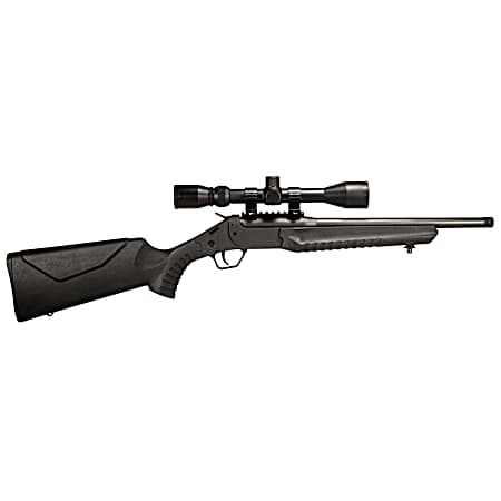 Rossi LWC0350-BKS LWC w/Optic 350 Legend 1rd 16.50 Black Oxide Threaded Barrel, Black Picatinny Rail Steel Receiver, Black Fixed Synthetic Stock