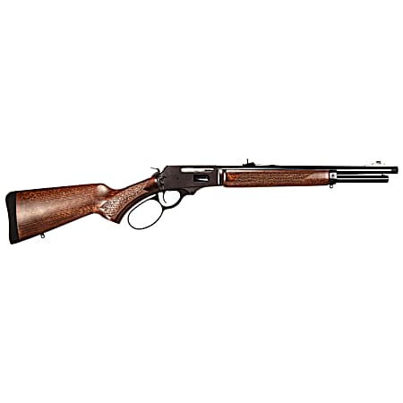 Rossi 954570161 R95 Trapper 45-70 Gov 5+1 16.50 Black Oxide Threaded Barrel, Black Oxide Drilled & Tapped Stainless Steel Receiver, Fixed Hardwood Stock