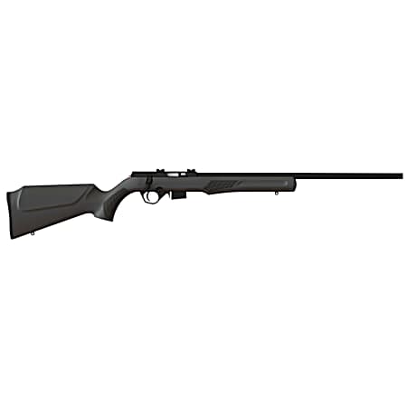 Rossi RB17H2111 RB17  Full Size 17 HMR 5+1, 21 Matte Black Button Rifled Free Floating Steel Barrel, Matte Black Stainless Steel Receiver, Black Fixed Monte Carlo Stock, Right Hand