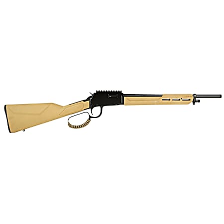 Rossi RL22161STFDE Rio Bravo Tactical 22 LR 10+1 16.50 Polished Black Oxide Steel Threaded Barrel, Picatinny Rail Matte Black Aluminum Receiver, Fixed Flat Dark Earth Synthetic Stock
