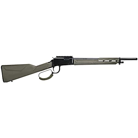 Rossi RL22161STOD Rio Bravo Tactical 22 LR 10+1 16.50 Polished Black Oxide Steel Threaded Barrel, Picatinny Rail Matte Black Aluminum Receiver, Fixed OD Green Synthetic Stock
