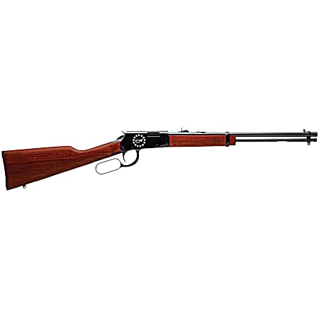 Rossi RL22181WD-EN23 Rio Bravo  22 LR 15+1 18 Black Polished Alloy Steel Barrel, Black Engraved w/Stars 1776 Alloy Steel Receiver, Hardwood Fixed Stock, Right Hand