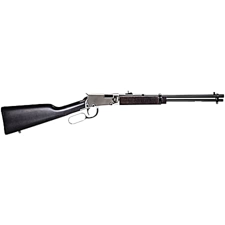 Rossi RL22181WD-NI Rio Bravo  22 LR 15+1 18 Black Polished Alloy Steel Barrel, Nickel Stainless Steel Receiver, Hardwood Fixed Stock, Right Hand