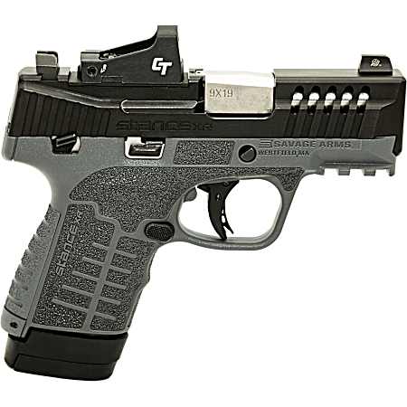 Savage Arms 67060 Stance XR 9mm 13+1 3.20 Natural Black Nitride Ported Stainless Steel Slide Gray Glass Filled Nylon Grip Ambidextrous