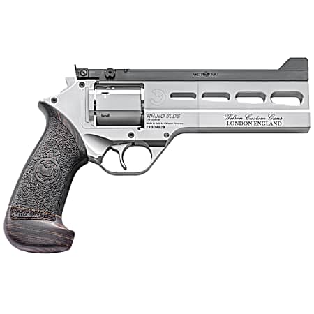 Chiappa Firearms 340302 Rhino Match Master 38 Special 6 Shot, 6 Gray PVD Steel Vent Rib Barrel & Cylinder, Gray PVD Aluminum Frame, Black Hogue Micarta Grip, Exposed Hammer