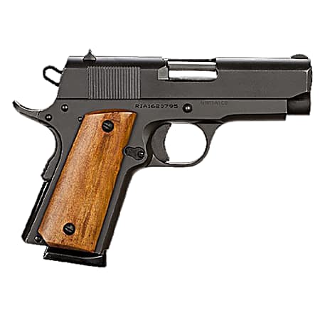 Rock Island 51416MA GI Standard CS *MA Compliant 45 ACP Caliber with 3.50 Barrel, 7+1 Capacity, Overall Black Parkerized Finish Steel, Beavertail Frame, Serrated Slide & Wood Grip
