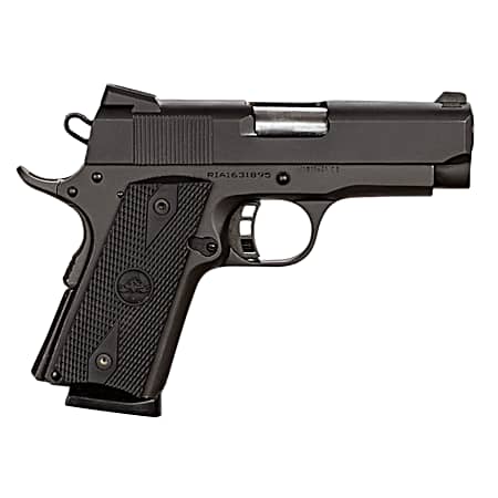 Rock Island 51429 Rock Standard CS 45 ACP Caliber with 3.60 Barrel, 7+1 Capacity, Overall Black Parkerized Finish Steel, Beavertail Frame, Serrated Slide & Black Rubber Grip