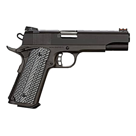 Rock Island 51719 Rock Ultra FS 40 S&W Caliber with 5 Barrel, 8+1 Capacity, Overall Black Parkerized Finish Steel, Beavertail Frame, Serrated Slide & Black/Gray G10 Grip