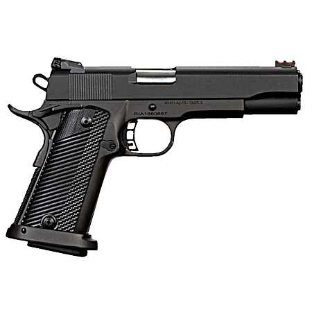 Rock Island 52009 Rock Ultra FSHC 10mm Auto Caliber with 5 Barrel, 16+1 Capacity, Overall Black Parkerized Finish Steel, Beavertail Frame, Serrated Slide & Black G10 Grip
