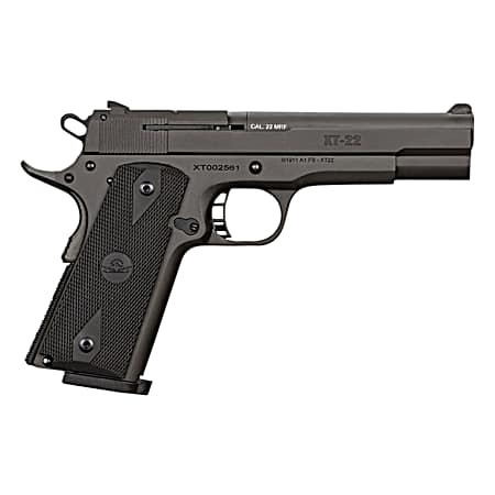 Rock Island 51996 XT Magnum 22 Mag 14+1 5 Bull Barrel, Black Parkerized Serrated Slide, Steel Frame w/Beavertail, Black Rubber Grip