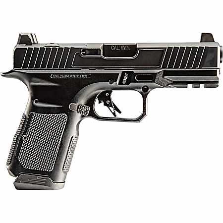 Rock Island 56621 STK200  9mm 15rd 4 Black DLC Slide Black Anodized Frame Black G10 Grip