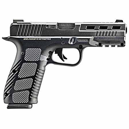 Rock Island 57124 STK100  9mm Luger 17+1 4 Black PVD Ported/Serrated  Slide, Black Anodized Frame