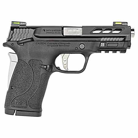 Smith & Wesson 12718 Performance Center M&P Shield EZ M2.0 380 ACP 3.80 8+1 Matte Black Black Armornite Stainless Steel Slide Black Polymer Grip Silver Colored Accents