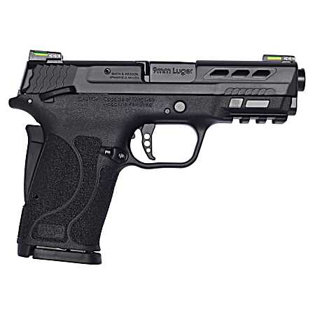 Smith & Wesson 13223 Performance Center M&P Shield EZ M2.0 9mm Luger 3.83 8+1 Matte Black Black Armornite Stainless Steel Ported Slide Black Polymer Grip