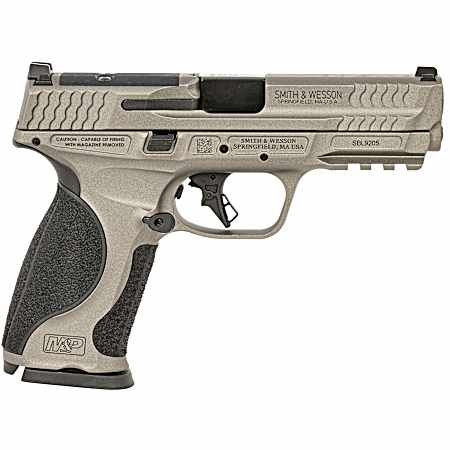 Smith & Wesson 14161 M&P M2.0  Full Size Frame 9mm Luger 10+1 4.63 Black Steel Barrel, Gray Optic Cut/Serrated Steel Slide, Gray Aluminum Frame w/Picatinny Rail, Black Polymer Grip