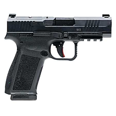 Canik HG7885N Mete MC9LS Sub-Compact Frame 9mm Luger 10+1 3.64 Black Steel Barrel, Black Nitride Serrated Steel Slide, Black Polymer Frame w/Picatinny Rail, Interchangeable Backstrap Grip