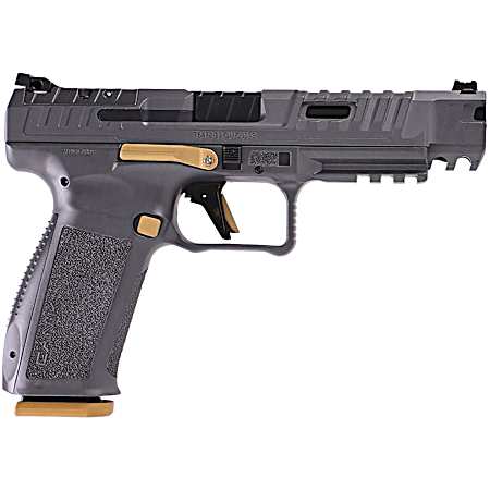 Canik HG6771TN SFx Rival 9mm Luger 10+1 5 Black Steel Barrel, Rival Gray Optic Cut/Serrated Steel Slide, Canik Grey Polymer Frame w/Picatinny Rail, Rival Grey Polymer Grip