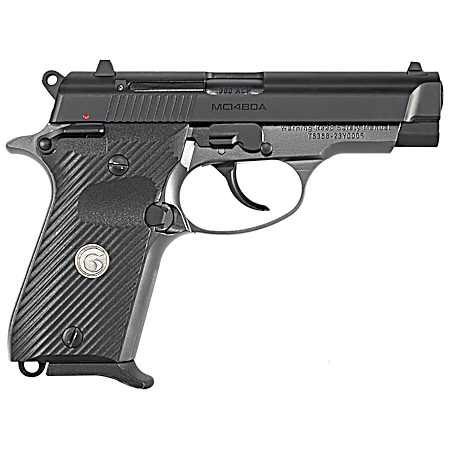 Girsan 390817 MC14BDA  380 ACP 13+1 3.80 Black Steel Barrel, Black Serrated Steel Slide, Stainless Aluminum Frame w/Beavertail, Black Polymer Grip