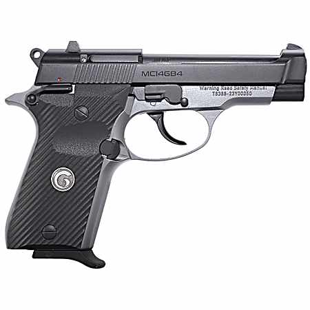 Girsan 390827 MC14G84  380 ACP 13+1 3.80 Black Steel Barrel, Black Serrated Steel Slide, Stainless Aluminum Frame w/Beavertail, Black Polymer Grip
