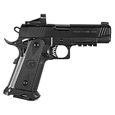 Girsan 395030 Witness2311  9mm Luger 17+1 4.25 Black Steel Barrel, Black Serrated Steel Slide, Black Polymer Frame w/Beavertail & Picatinny Rail, Black Checkered Polymer Grip, Ambidextrous