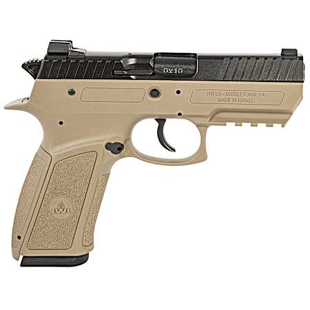 IWI US J941PSL9FDII Jericho 941 Enhanced 9mm Luger Caliber with 3.80 Barrel, 17+1 Capacity, Flat Dark Earth Finish Picatinny Rail Frame, Serrated Black Steel Slide & Polymer Grip