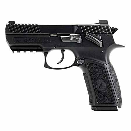 IWI US J941PSL9II Jericho 941 Enhanced 9mm Luger Caliber with 3.80 Barrel, 16+1 Capacity, Overall Black Finish, Picatinny Rail Frame, Serrated Steel Slide & Polymer Grip