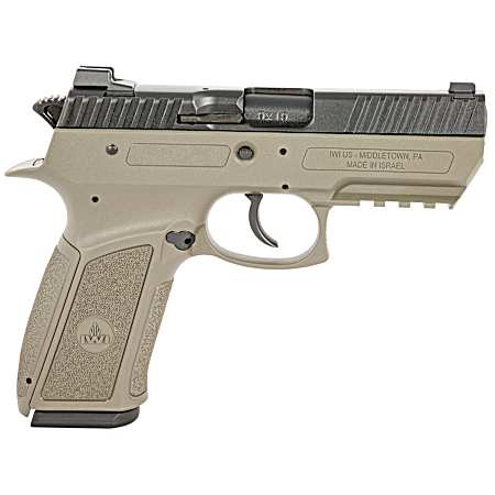 IWI US J941PSL9OD-II Jericho 941 Enhanced 9mm Luger Caliber with 3.80 Barrel, 17+1 Capacity, OD Green Finish Picatinny Rail Frame, Serrated Black Steel Slide & Polymer Grip