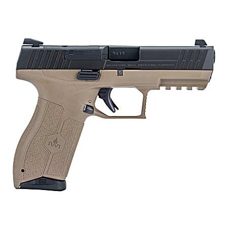 IWI US M9ORP10FD MASADA  9mm Luger 10+1 4.10 Black Button Rifled Steel Barrel/Black Optic Ready/Serrated Slide/Flat Dark Earth Polymer Frame w/Picatinny Rail/FDE Polymer Grips Ambidextrous
