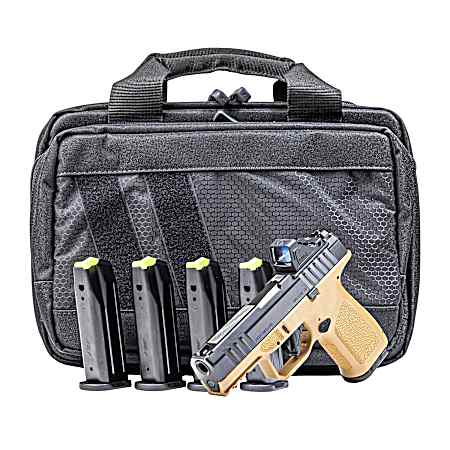 Rost Martin RM1CFDEOSP10CA RM1C *CA Compliant 9mm Luger 10+1 4 Black Steel Barrel, Black Tenifer Optic Ready/Serrated Steel Slide, Flat Dark Earth Polymer Frame w/Picatinny Rail, Textured Grip