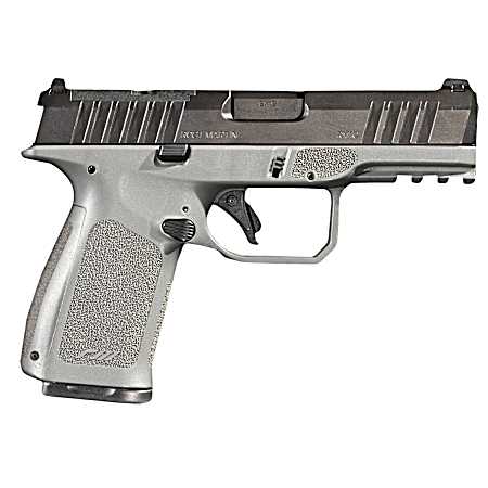 Rost Martin RM1CGRYOSP RM1C  9mm Luger 17+1 4 Black Match Grade Barrel, Black Tenifer Optic Ready/Serrated Steel Slide, Stone Gray Polymer Frame w/Picatinny Rail, Textured Grip, Ambidextrous