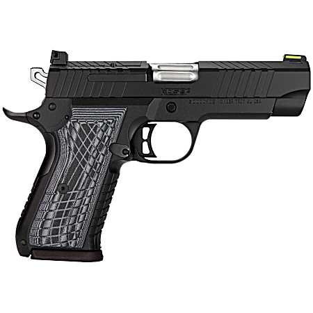 Kimber Mfg.,inc 3100010 KDS9C  9mm 15+1 4.09 KimPro Black Front and Rear Serrations Stainless Steel Slide Gray and Black G10 Crosshatch Grip